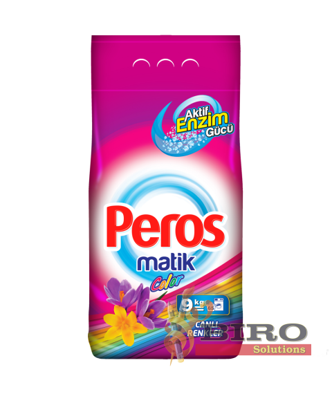 Detergent praf automat PEROS, 9kg, ambalaj moale